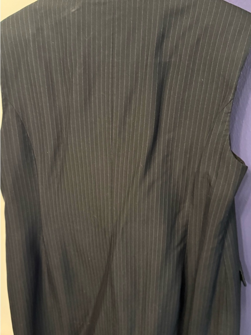 Eloquii Black Pinstripe Sleeveless Dress